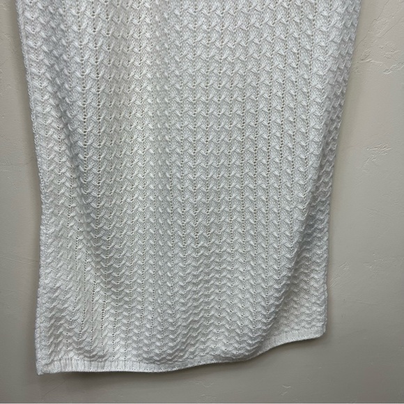 ASOS Women’s Crochet Knit Bodycon Pull-On Unlined Maxi Skirt Ivory Size 8 - Picture 4 of 12